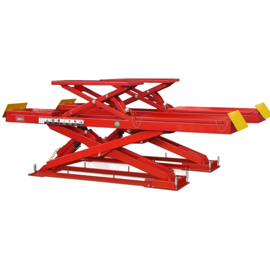 Double scissor lift composition underground scissor lift